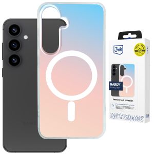 Coque MagSafe holographique pour Samsung Galaxy S25 - 3mk HARDY® PrisMag Case™