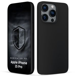 Coque en silicone pour Apple iPhone 15 Pro - 3mk HARDY® Mellow Case™ Noir