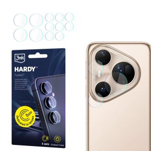 Verre de protection d'objectif pour l'appareil photo de Huawei Pura 80 Ultra - 3mk HARDY® Fusion Lens Protection™