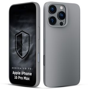 Coque en silicone avec MagSafe pour Apple iPhone 16 Pro Max - 3mk HARDY® Mellow MagCase™ Natural Titanium