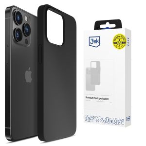 Coque en silicone pour Apple iPhone 16 Pro - 3mk HARDY® Mellow Case™ Noir