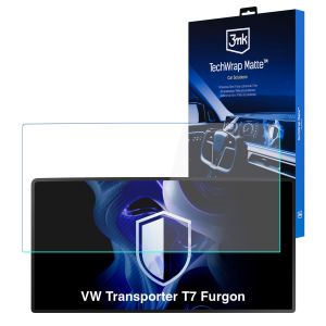 Film protecteur mat pour l'écran du système de navigation pour VW Transporter T7 Furgon (2024 - ) – 3mk TechWrap Matte™ Center Display