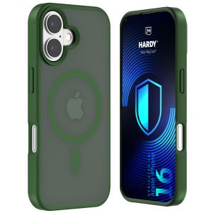 Coque MagSafe fumée 3mk HARDY® Hazy MagCase™ Verte pour Apple iPhone 16