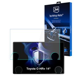 Film protecteur mat pour l'écran du système de navigation pour Toyota C-HR+ 14" (2026 - ) – 3mk TechWrap Matte™ Center Display