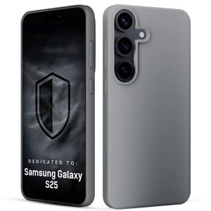 Coque en silicone pour Samsung Galaxy S25 - 3mk HARDY® Mellow Case™ Gris