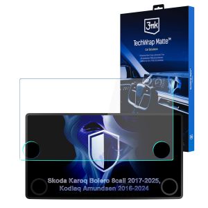 Film protecteur mat pour l'écran d'affichage de navigation de Skoda Kodiaq Amundsen (2016 - 2024) – 3mk TechWrap Matte™ Center Display