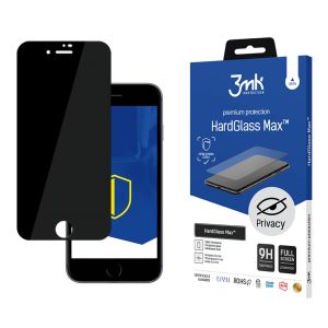 Verre anti-espion pour Apple iPhone 8 - 3mk HardGlass Max Privacy