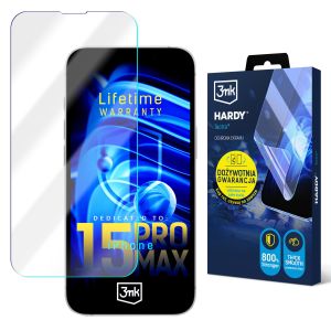 Film super résistant pour Apple iPhone 15 Pro Max - 3mk HARDY® Tectra™ (garantie à vie)