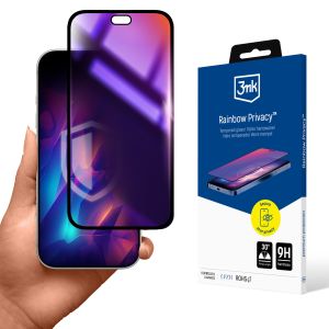Verre trempé privé pour Apple iPhone 18 Pro - 3mk Rainbow Privacy