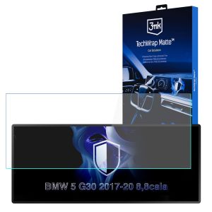 Film protecteur mat pour l'écran de navigation de BMW 5 G30 (2017 - 2020) 8,8" – 3mk TechWrap Matte™ Center Display