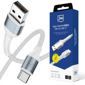 Accessoires - 3mk Hyper Cable N-SERIES A vers C 1m 9V/2A 18W Blanc