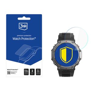 Verre de protection pour montre connectée Amazfit T-Rex 3 - 3mk Watch Protection