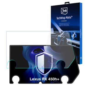 Film protecteur mat pour l'écran du système de navigation pour Lexus RX 450h+ (2022 - 2026) – 3mk TechWrap Matte™ Center Display