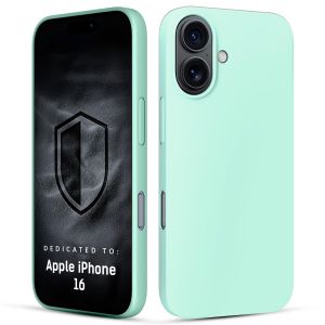 Coque en silicone avec MagSafe pour Apple iPhone 16 - 3mk HARDY® Mellow MagCase™ Teal