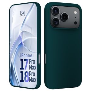 Coque en silicone pour Apple iPhone 17 Pro Max/ 18 Pro Max - 3mk HARDY® Mellow Case™ Vert foncé