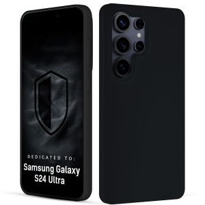 Coque en silicone pour Samsung Galaxy S24 Ultra - 3mk HARDY® Mellow Case™ Noir