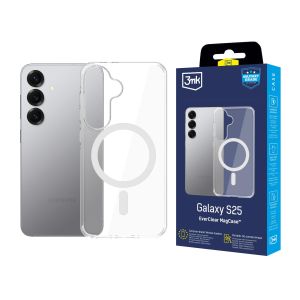 Coque robuste avec MagSafe pour Samsung Galaxy S25 - 3mk EverClear MagCase