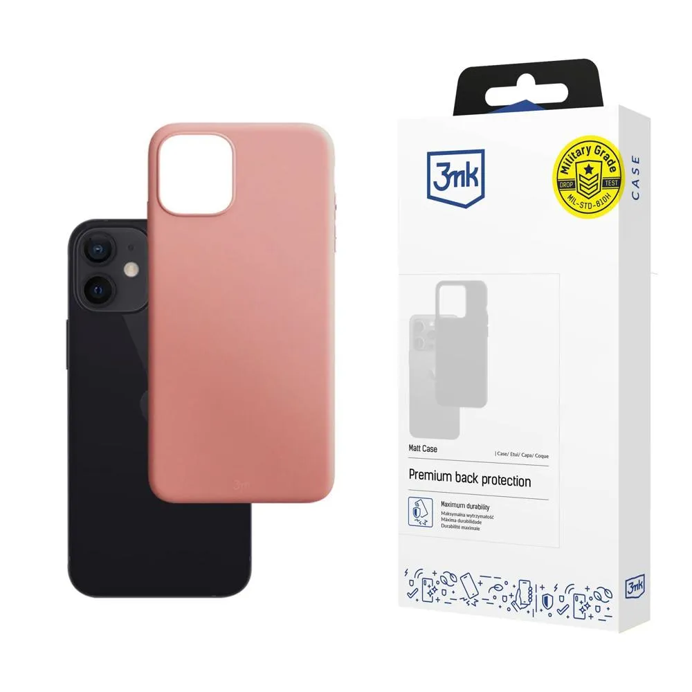 Coque pour Apple iPhone 12 Mini - 3mk Matt Case Litchi