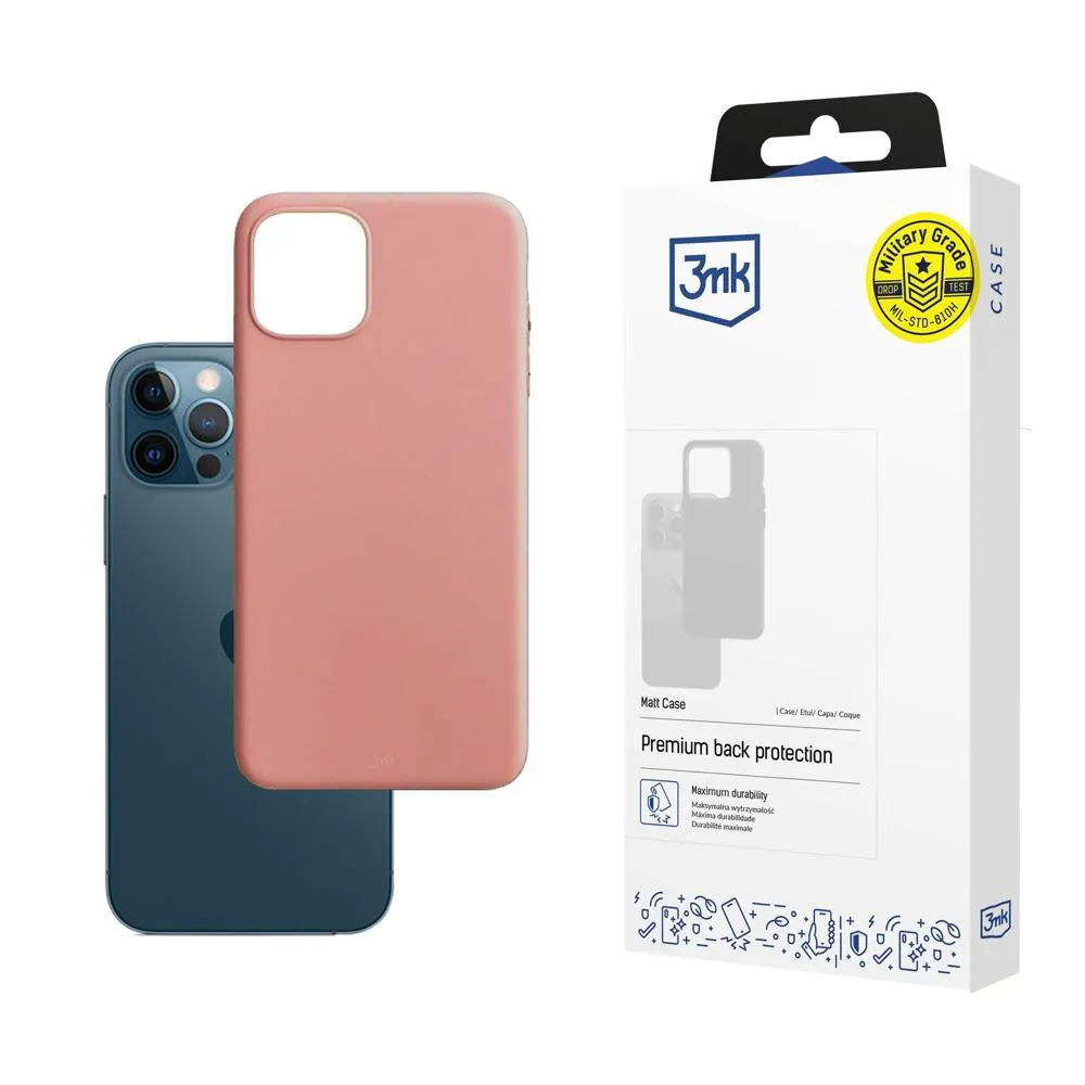 Coque pour Apple iPhone 12/12 Pro - 3mk Matt Case Litchi
