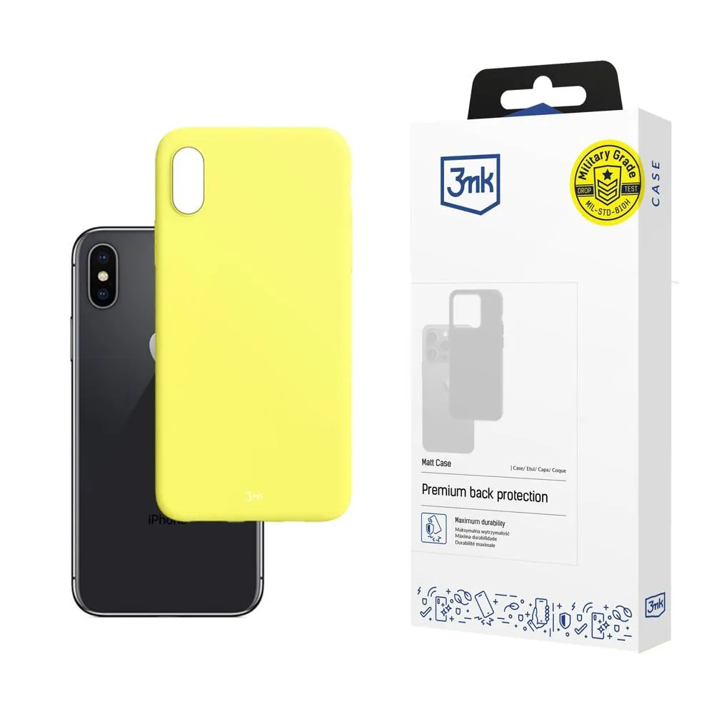 Coque pour Apple iPhone X/XS - 3mk Matt Case Lime