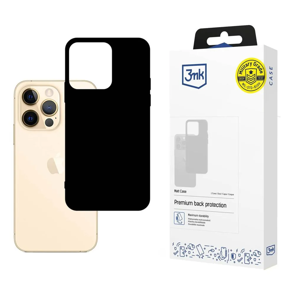 Coque pour Apple iPhone 13 Pro - 3mk Matt Case Noir