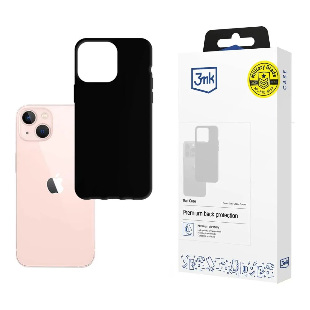 Coque pour Apple iPhone 14 - 3mk Matt Case Noir