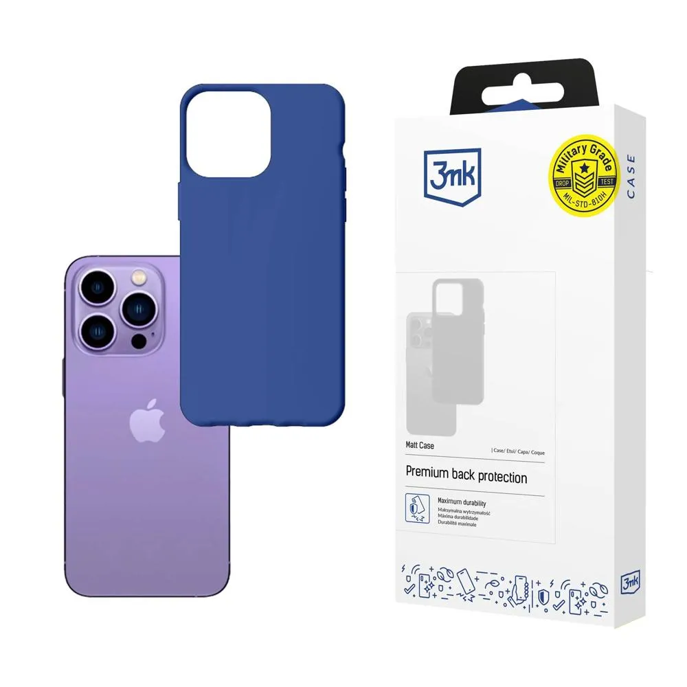 Coque pour Apple iPhone 14 Pro - 3mk Matt Case Myrtille