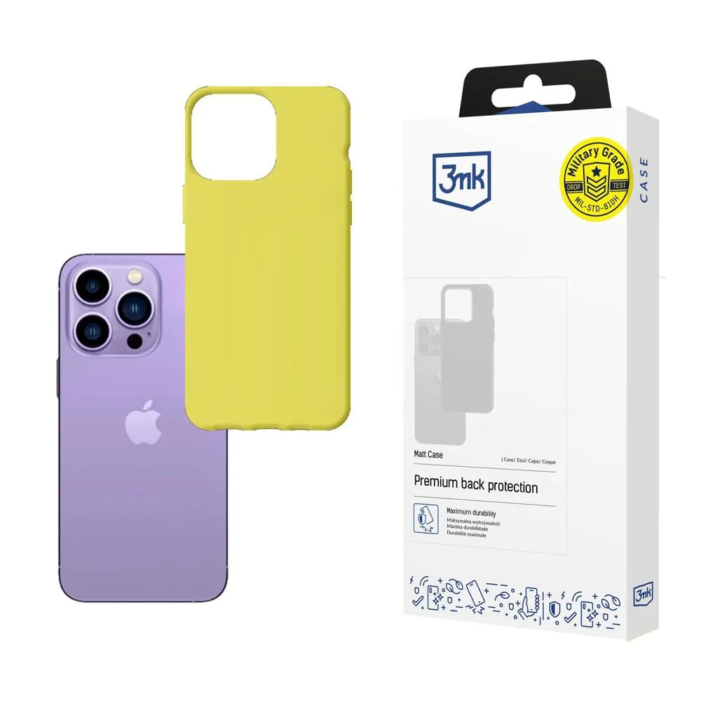Coque pour Apple iPhone 14 Pro - 3mk Matt Case Lime