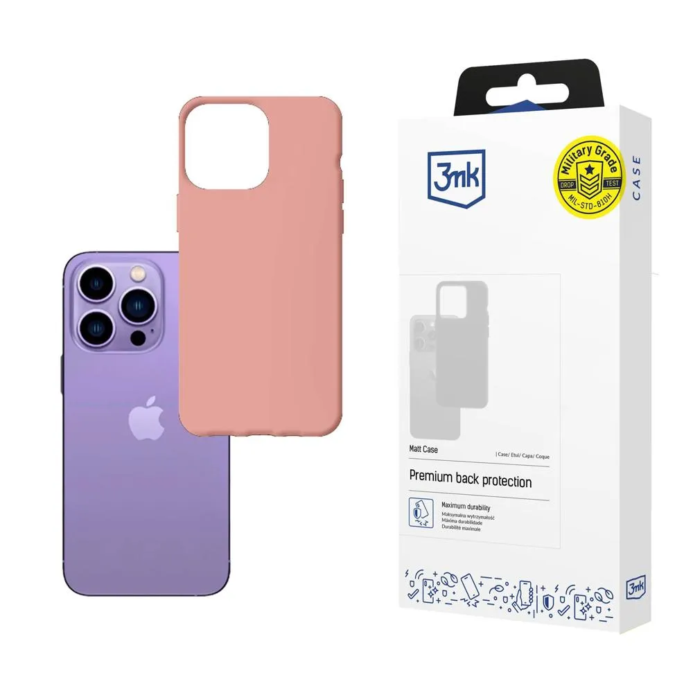 Coque pour Apple iPhone 14 Pro - 3mk Matt Case Litchi