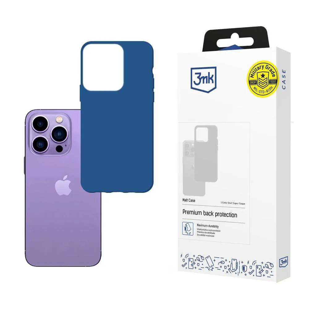 Coque pour Apple iPhone 14 Pro Max - 3mk Matt Case Myrtille