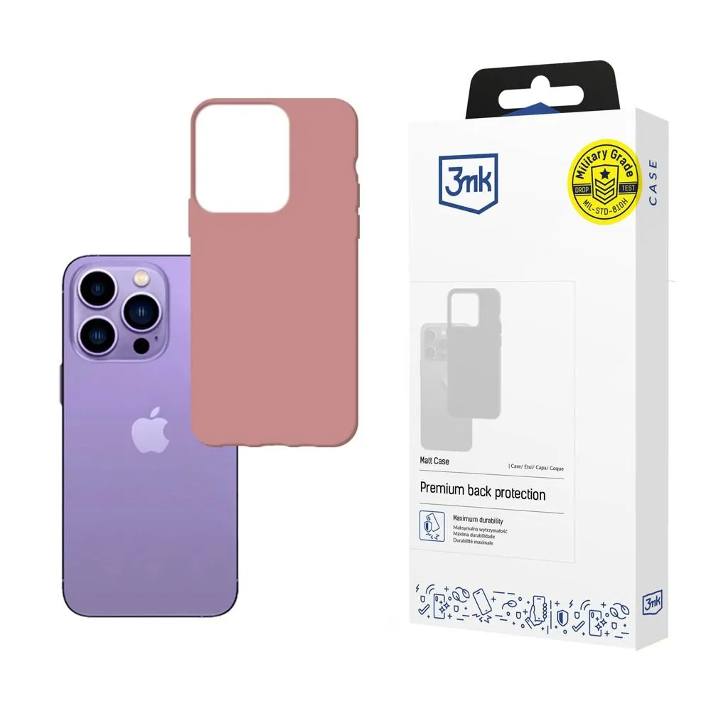 Coque pour Apple iPhone 14 Pro Max - 3mk Matt Case Litchi