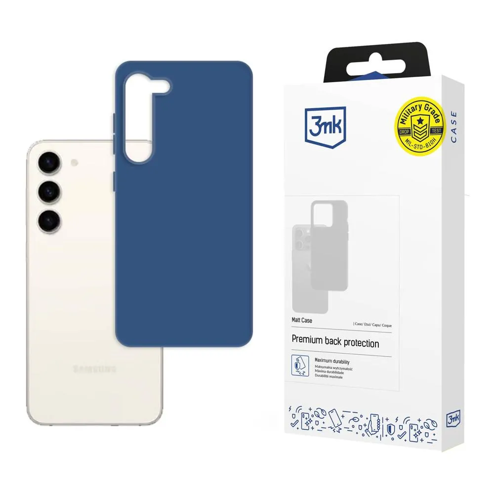 Coque pour Samsung Galaxy S23+ - 3mk Matt Case Myrtille