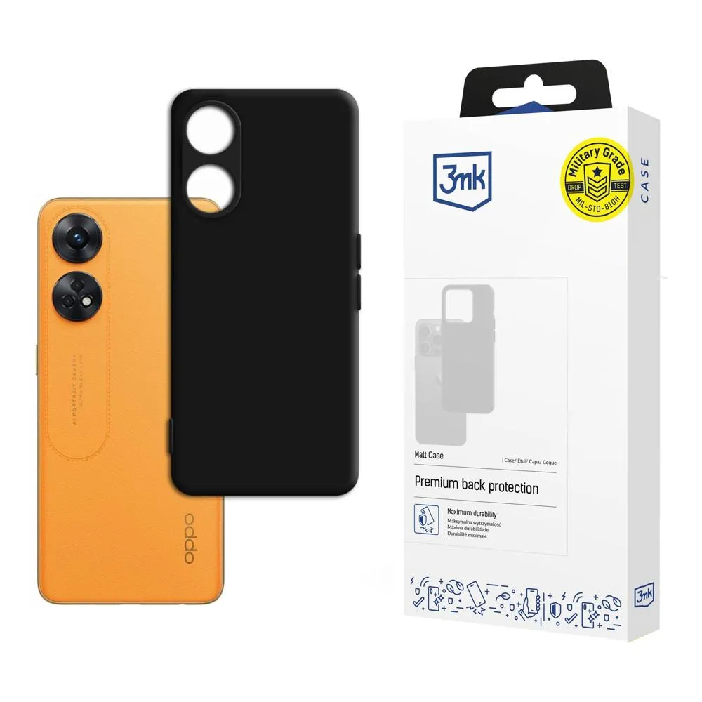 Coque pour Oppo Reno 8T 4G - 3mk Matt Case Noir