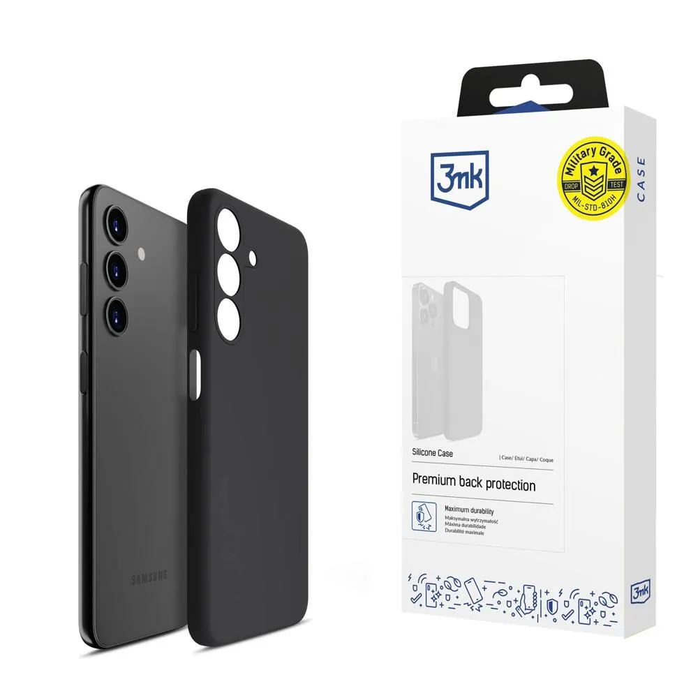 Coque pour Samsung Galaxy A24 4G - Etui 3mk Silicone Noir