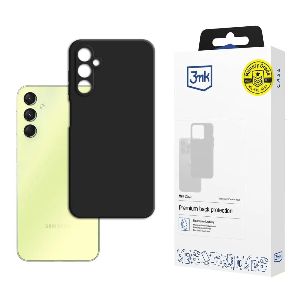 Coque pour Samsung Galaxy A25 5G - 3mk Matt Case Noir