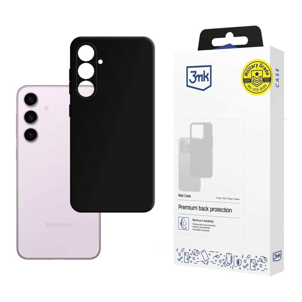 Coque pour Samsung Galaxy S24 - 3mk Matt Case Noir