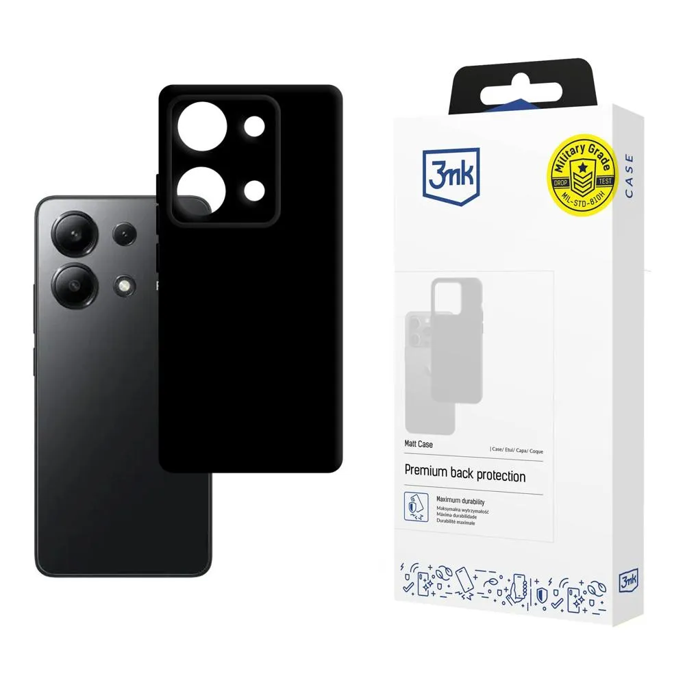 Coque pour Redmi Note 13 4G - 3mk Matt Case Noir