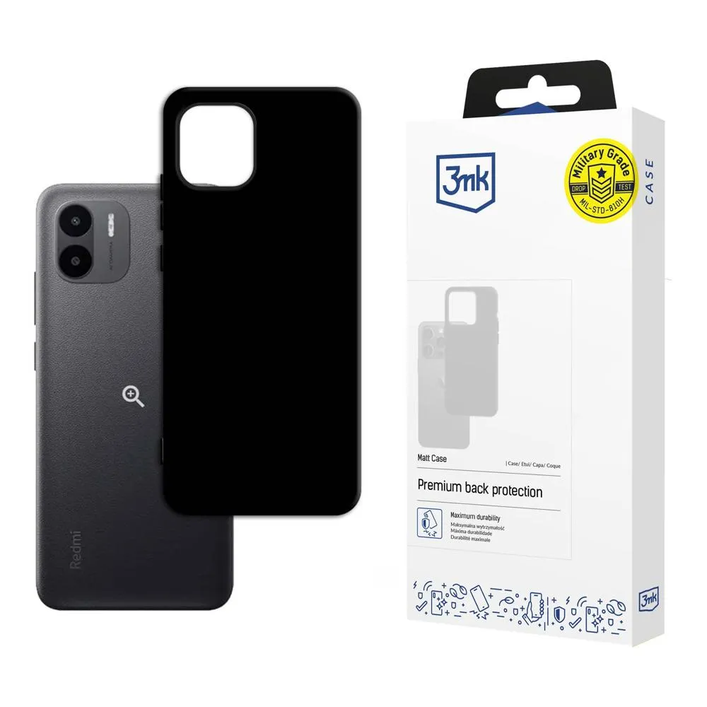Coque pour Redmi A2 - 3mk Matt Case Noir