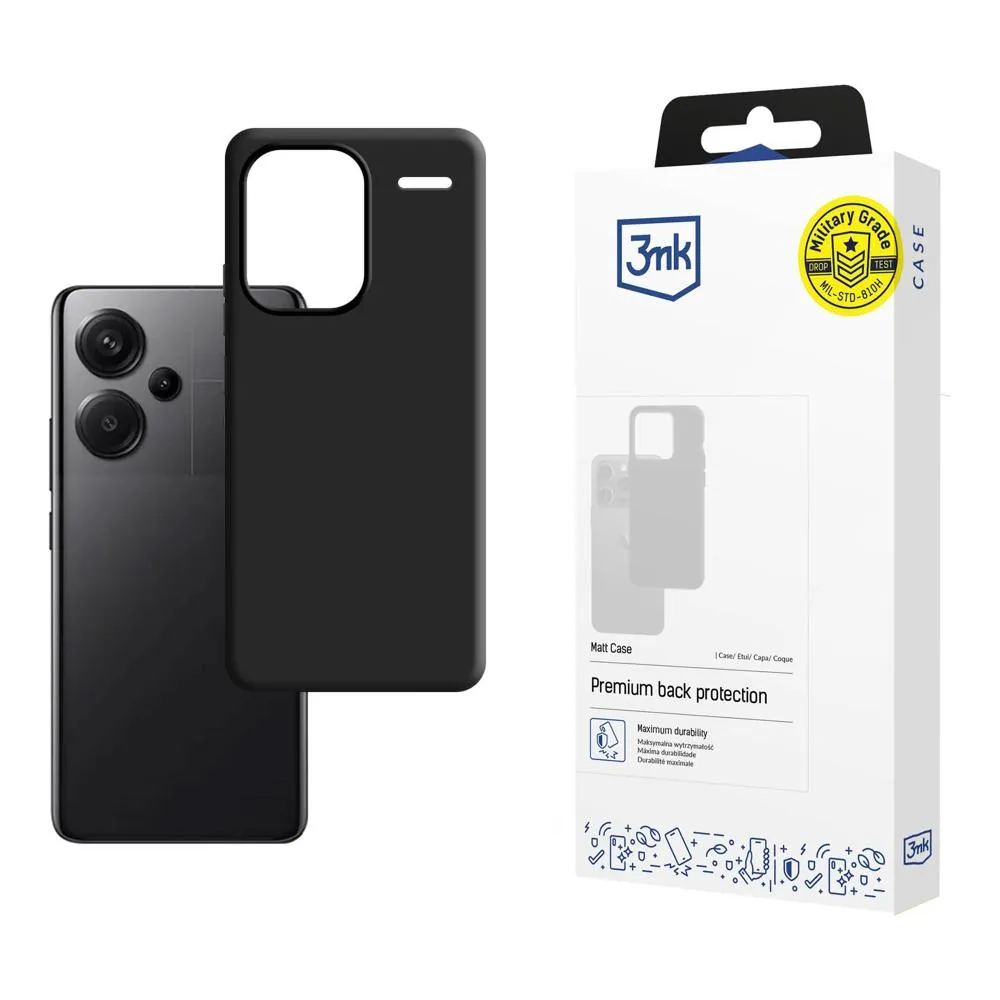 Coque pour Redmi Note 13 Pro+ - 3mk Matt Case Noir