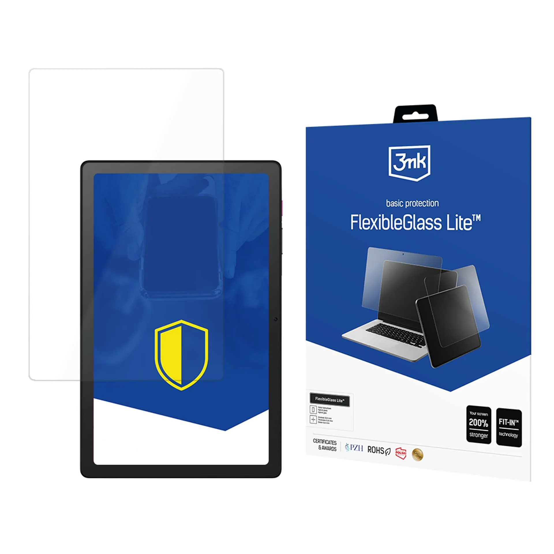Verre hybride incassable pour T-Tablet 5G - 3mk FlexibleGlass Lite