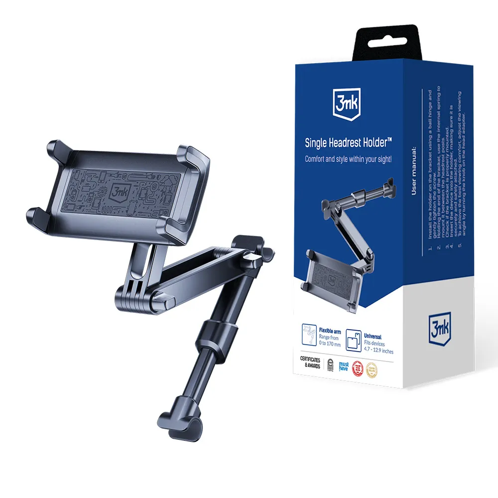 Le support d’appui-t?te simple 3mk Single Headrest Holder™