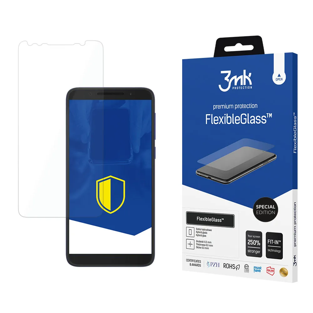 Verre hybride incassable pour Alcatel 3 5052D - 3mk FlexibleGlass