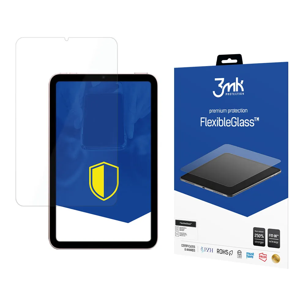 Verre hybride incassable pour Apple iPad Mini 6/Apple iPad Mini 7 - 3mk FlexibleGlass