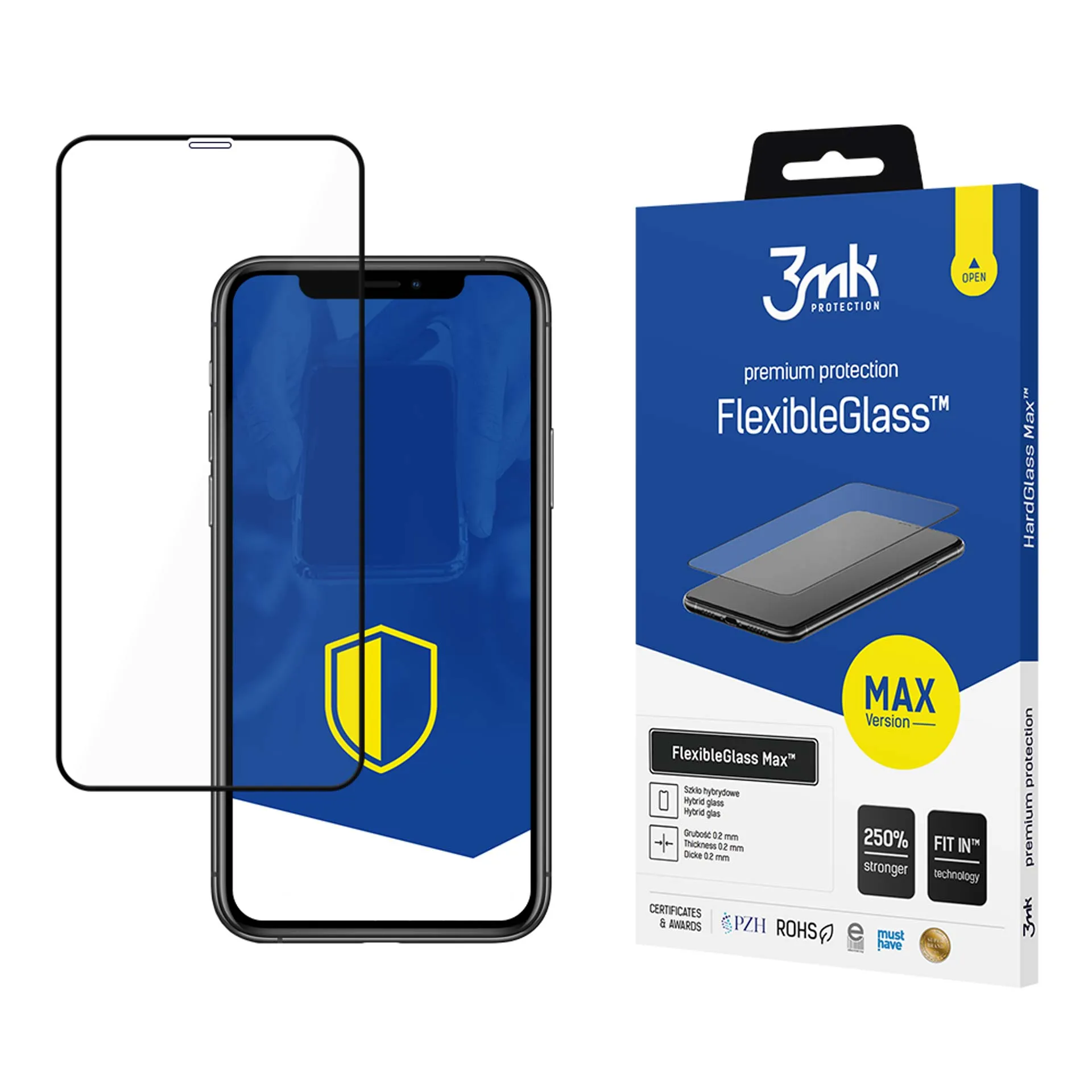 Verre hybride incassable pour Apple iPhone 11 - 3mk FlexibleGlass Max