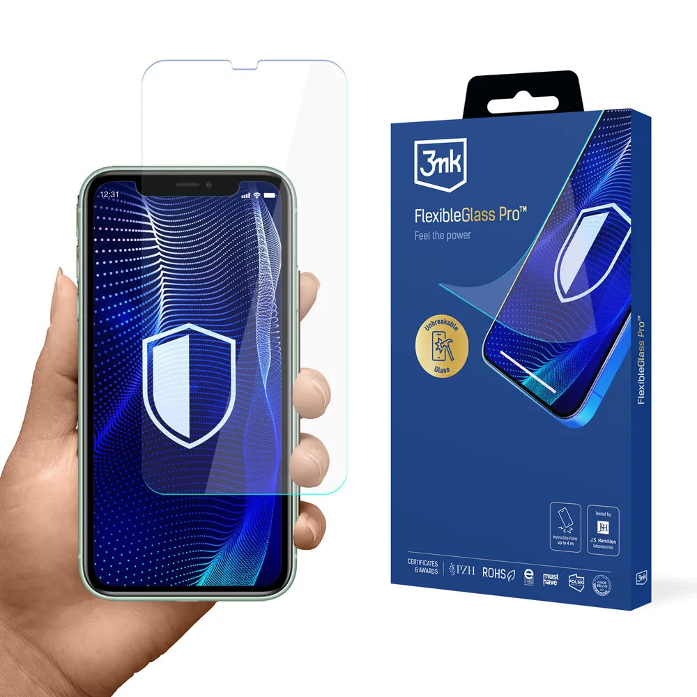 Verre incassable pour Apple iPhone 11 - 3mk FlexibleGlass Pro