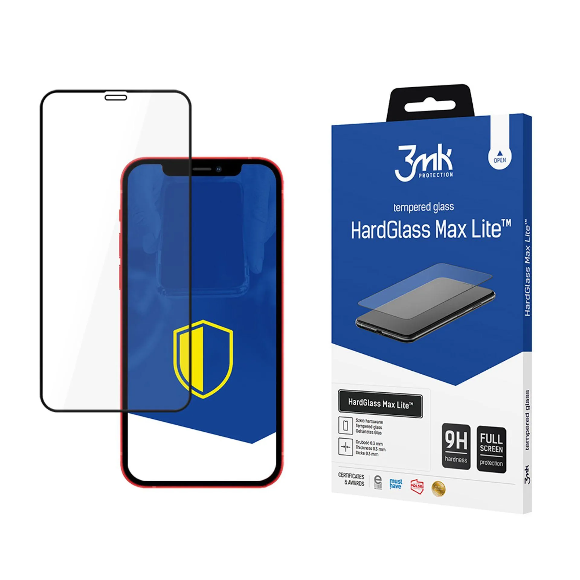 Verre trempé pour Apple iPhone 12 Mini - 3mk HardGlass Max Lite