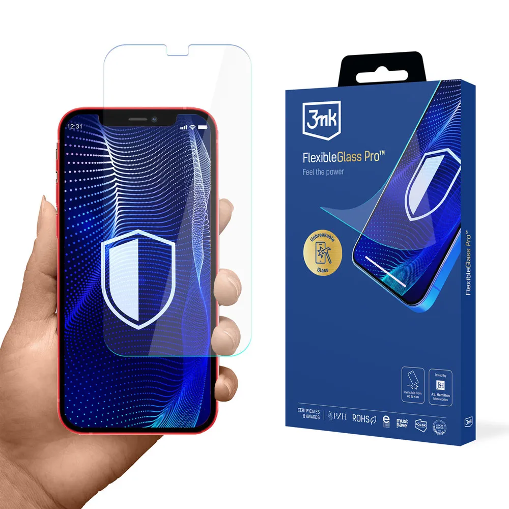 Verre incassable pour Apple iPhone 12 Pro Max - 3mk FlexibleGlass Pro