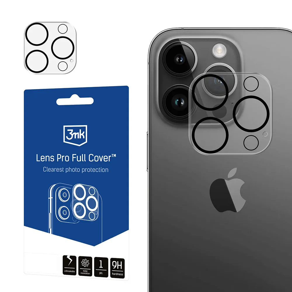 Protection blindée pour appareil photo pour Apple iPhone 12 Pro Max - 3mk Lens Pro Full Cover
