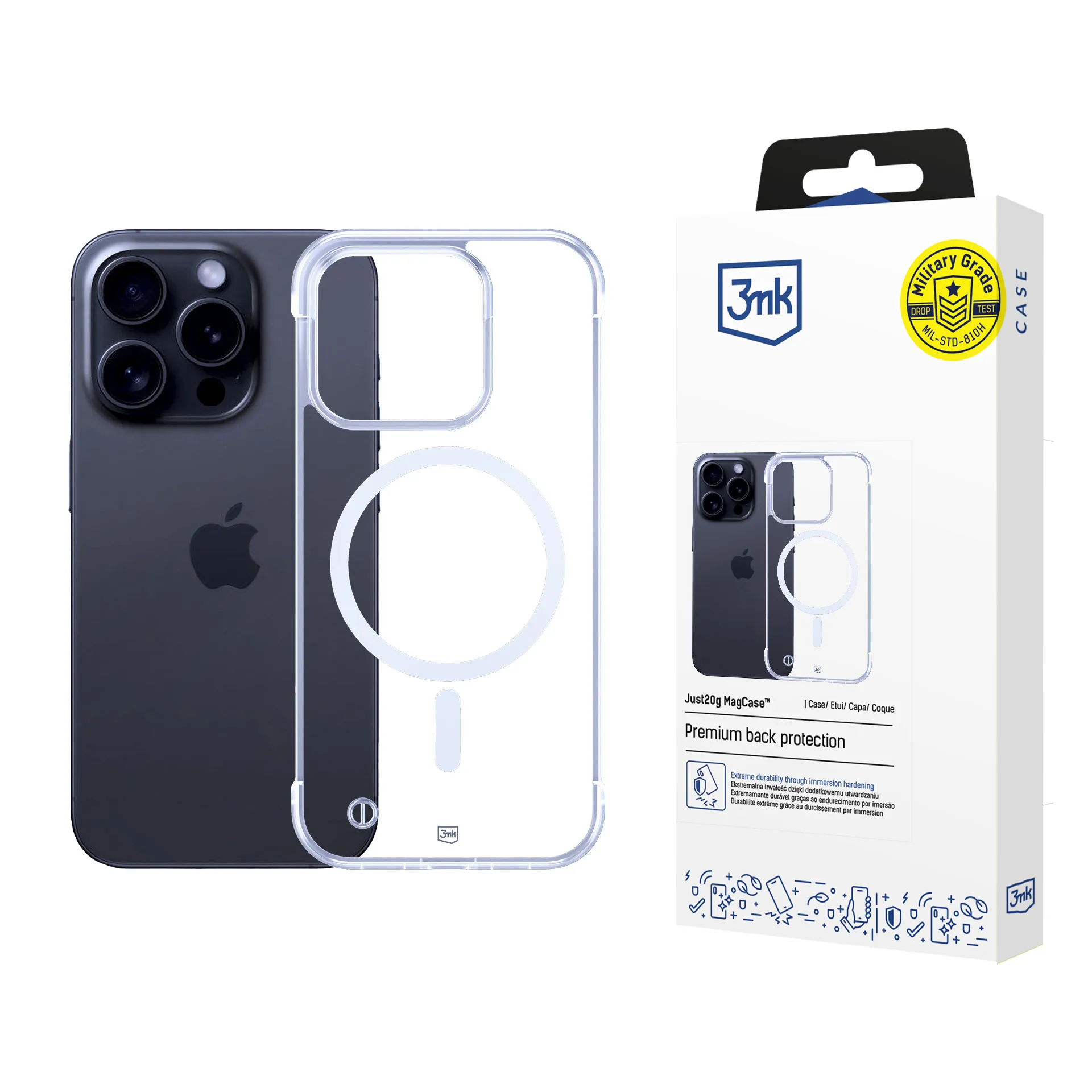 Coque ultra leg?re poor Apple iPhone 13 Pro Max - 3mk Just20g MagCase™