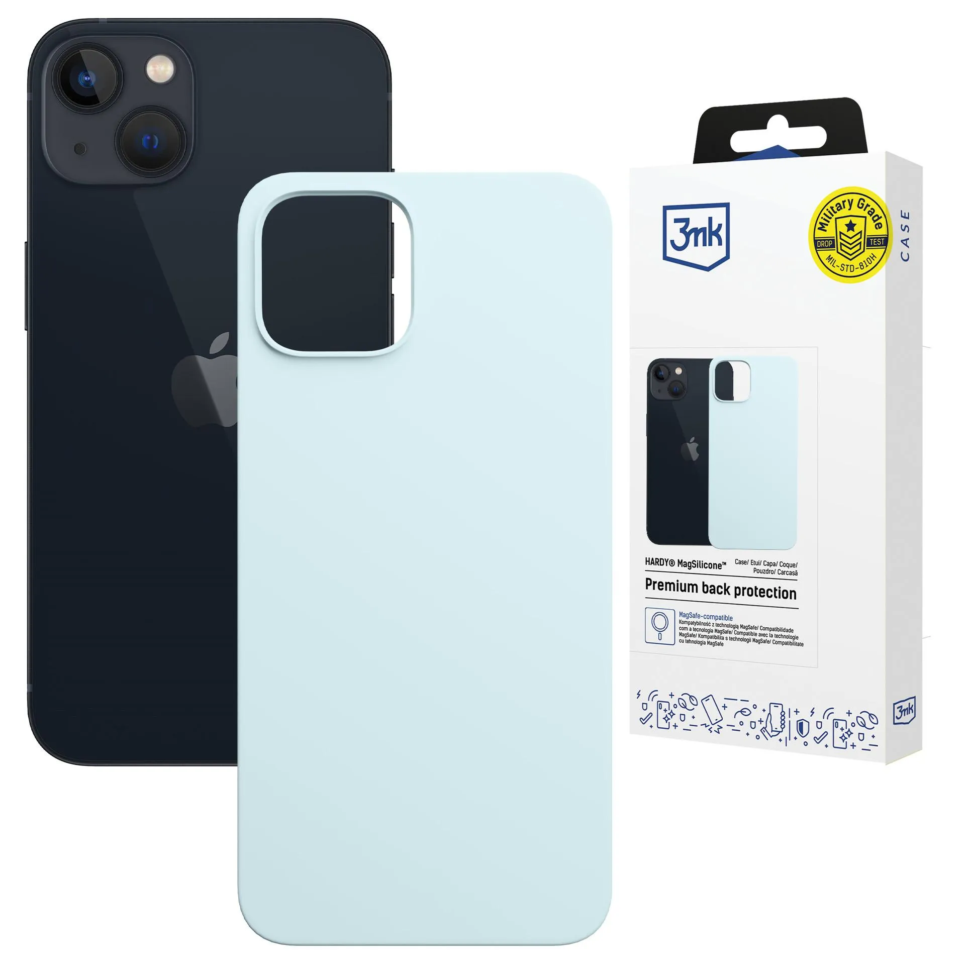 Étui pour [modèle] - 3mk Hardy MagSilicone Sierra Blue